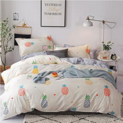 3D Pink Pineapple ZHUA3677 Bed Pillowcases Quilt Duvet Cover Set Queen King Zoe