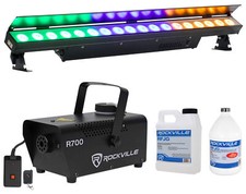 American DJ Ultra LB18 RGBAL Color Mixing LED DMX Wash Bar Light Fogger Juice