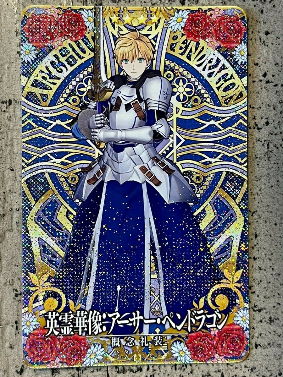 Fate Grand Order FGO Arcade Card Saber Arthur Pendragon