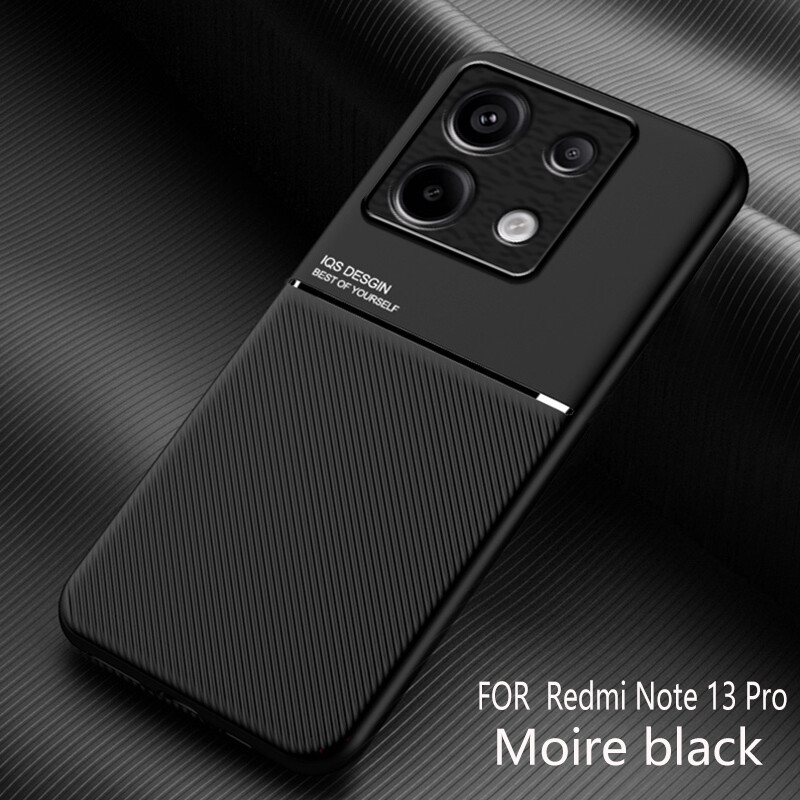 For Xiaomi Redmi Note 13 Pro+Luxury Magnetic Anti-Slip Rubber Leather Case Cover