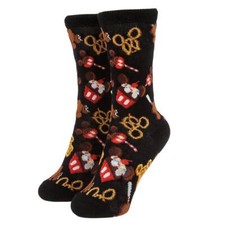 Disney Deluxe Mickey Mouse Disney Parks Food Icon Cupcake Socks for Kids Size M