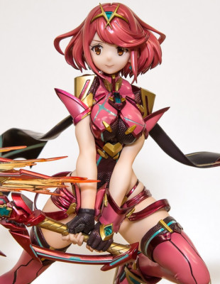 New Anime Xenoblade Chronicles 2 Mythra Hikari Pyra-Chan PVC Figure No BoxRed