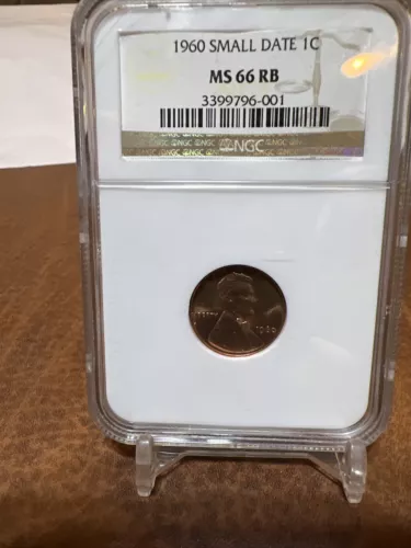 1960 P Lincoln Cent Small Date NGC MS66RB