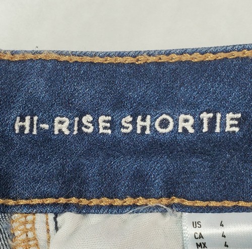 American Eagle Shorts Damen Jeans AE Stretch High Rise Shortie Midi Cut Off 4 - Bild 6 von 10