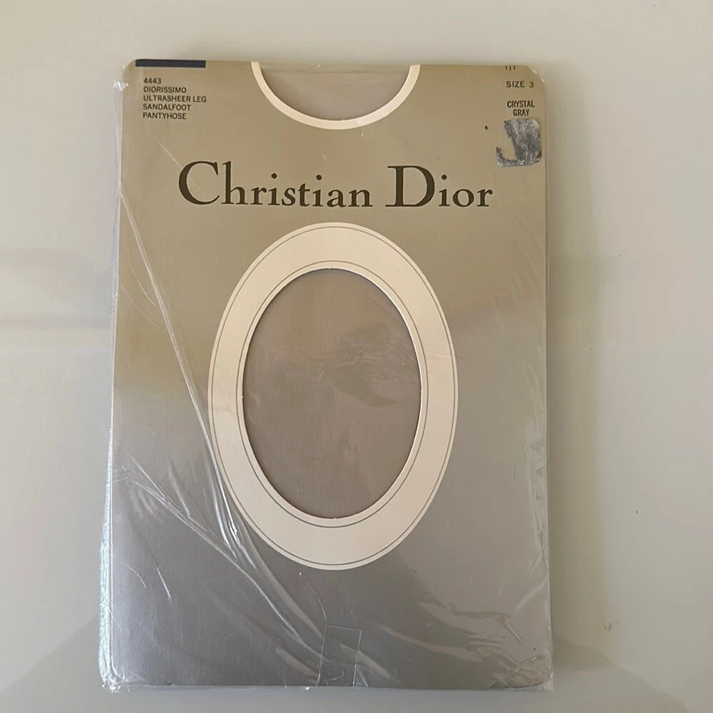 Dior Diorissimo Sandale Pied Collant Pied Jambe Ultra Transparente en Gris Cristal Taille 3