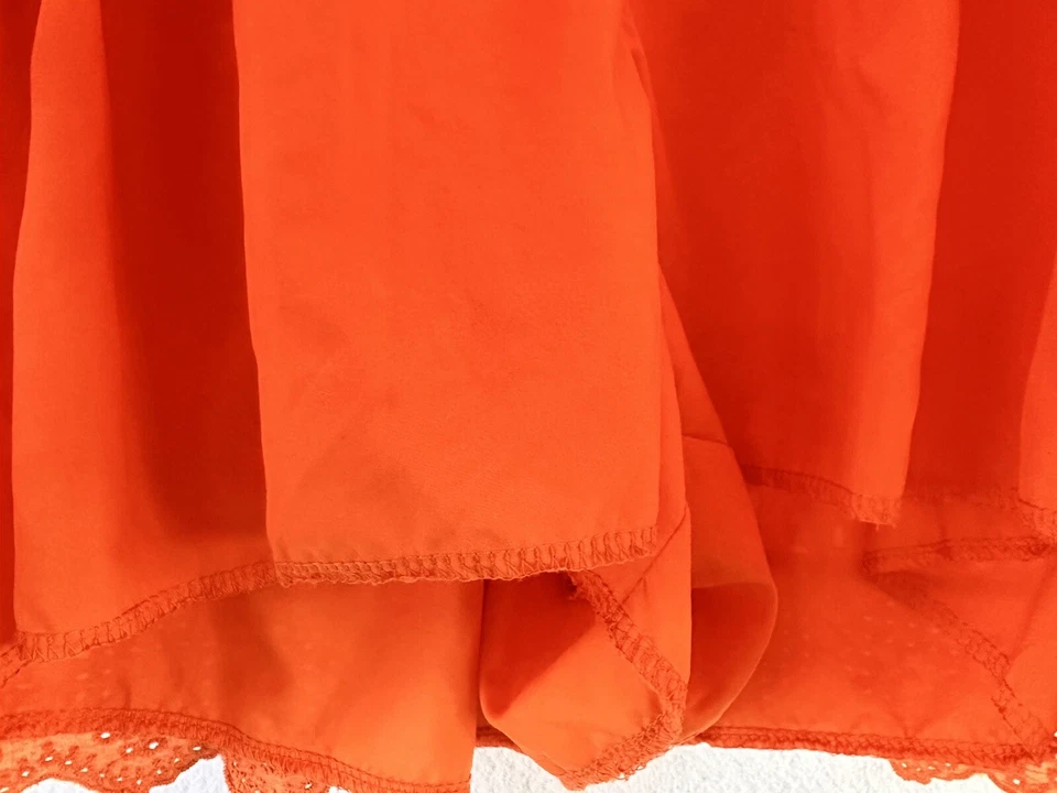 Mameluco Rosa Lirio Naranja Ojales Costero Cottagecore Boho Festival Verano M Foto 3 de 3