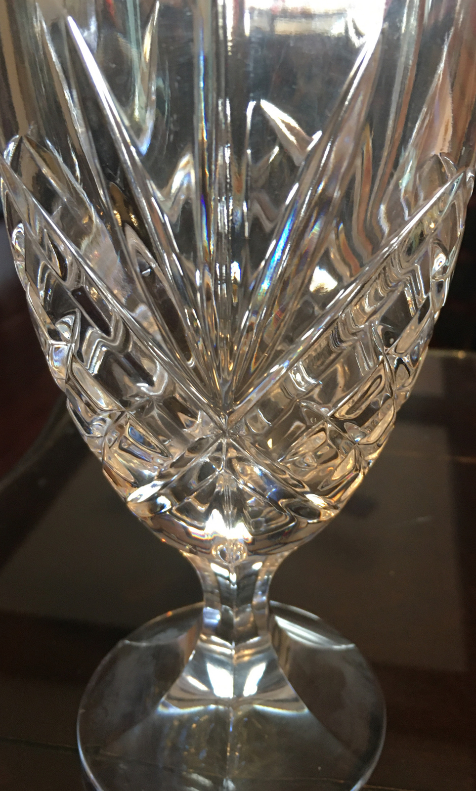 Lead Crystal Shannon DUBLIN Footed 12 Pc Water Goblets Godinger