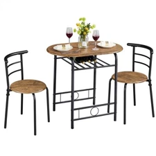 Dining Room Table Sets, 3 Piece Kitchen Table & Chair Sets, Space Saving Design