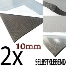 2 Matten KFZ D&auml;mmung 10mm dick D&auml;mmschaummatte 1m x 0,5m DSM 2026