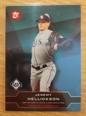 2011 TOPPS TOPPS TOWN JEREMY HELLICKSON #37 TAMPA BAY RAYS