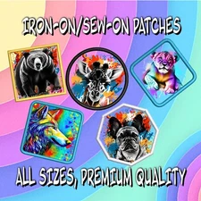 Custom Photo Patch Embroidered Iron-on Applique Clothing Backpack Logo Uniform