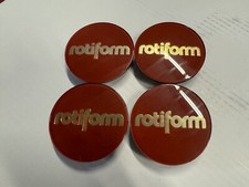 Rotiform Red Center Caps For Hex And Spline Caps 4x Brand New