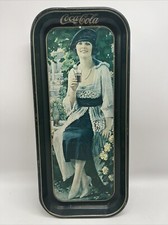 Vintage Coca Cola Metal Serving Tray 1973 Made In USA From a 1921 Advertisement