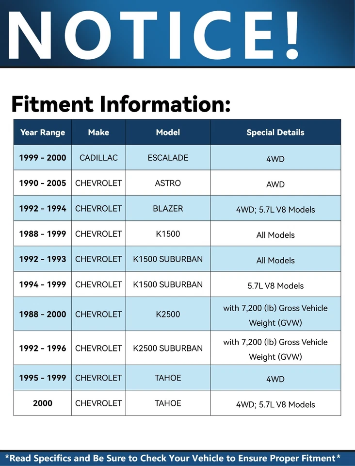 Brazos de control superiores delanteros con rótulas para Chevy GMC K1500 K2500 Tahoe Yukon Foto 2 de 4