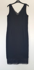 Marks & Spencer Evening/Occasion Pencil Dress in Black & Lace Design Size 12