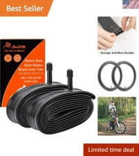 Durable 18'' Heavy Duty Bike Inner Tubes - Fits 18x1.50 to 18x2.25 Sizes