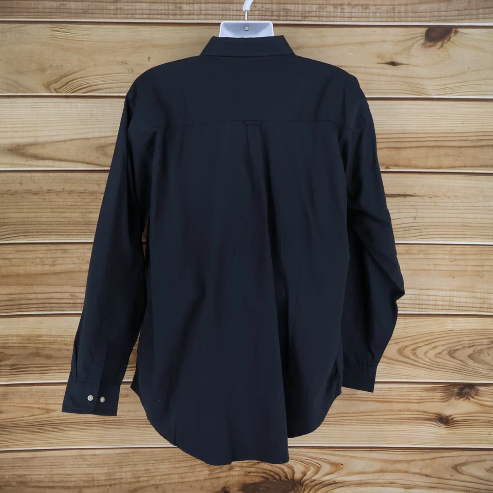 Рубашка Jonathan Corey с воротником на пуговицах мужская размер XL (17) черная хлопковая - Изображение 2 из 4