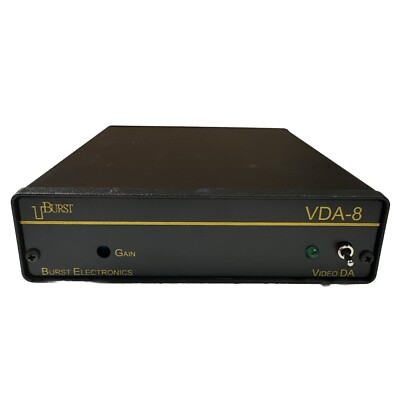Burst Electronics VDA-8 VB11690 1x8 Video Distribution Amplifier - Ships FREE
