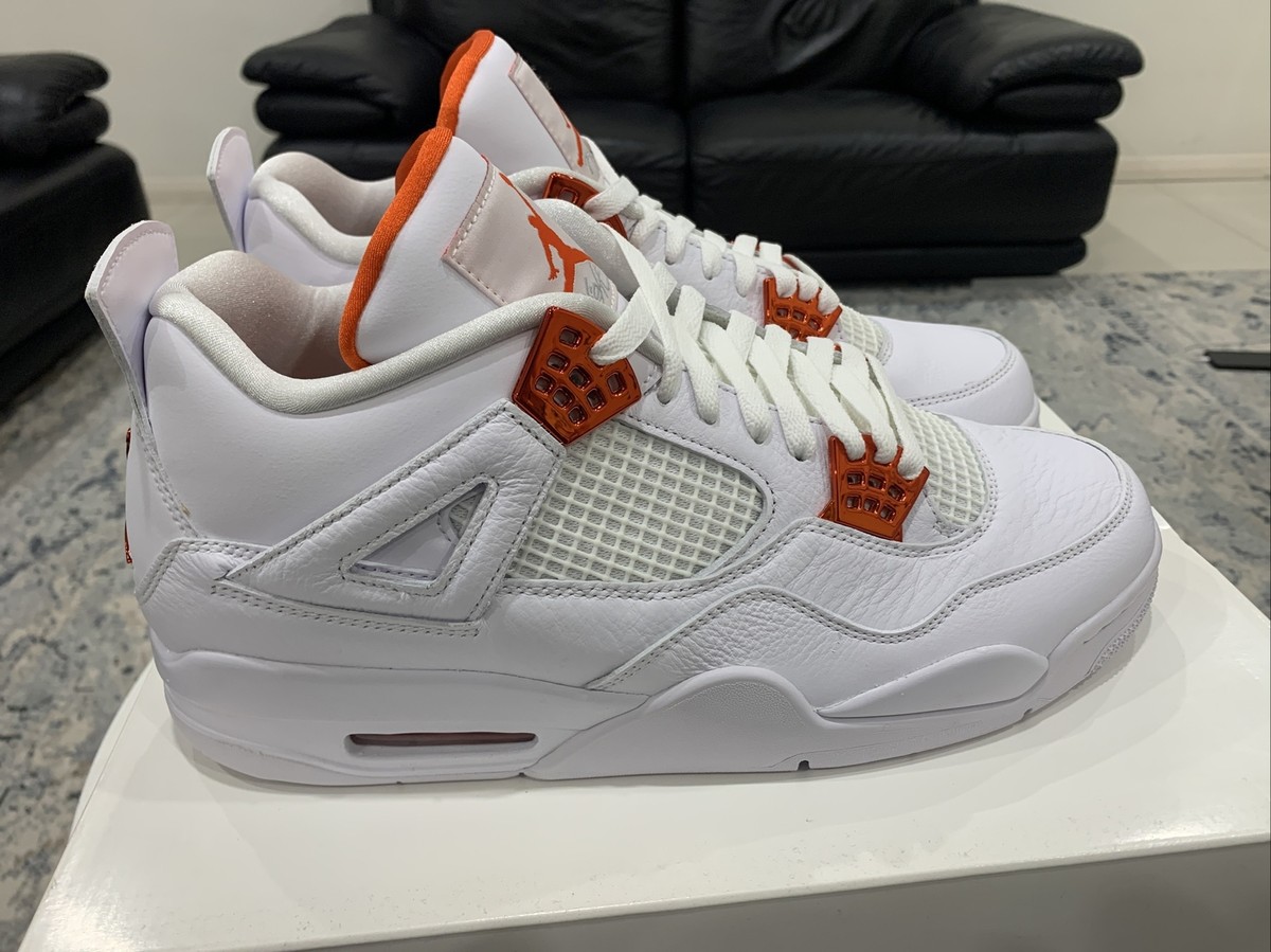 シューズ(男性用) Nike Air Jordan 4 RetroWhite Orange 26.5 s-l1200.jpg