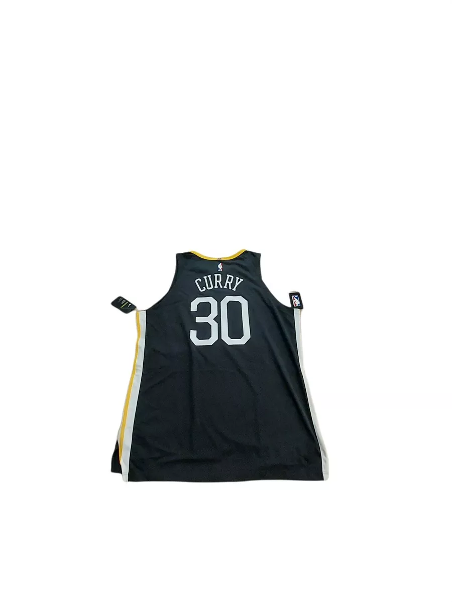 Stephen Curry Golden State Warriors White Gold & Black Gold Jersey