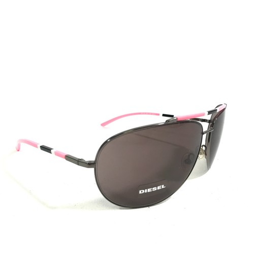 Diesel Kids Sunglasses DS0015 KD6 Gray Pink Round Frames with Purple Lenses - Picture 3 of 10