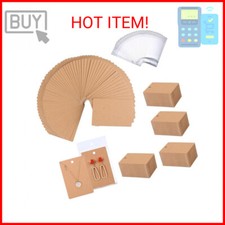 ovsor Earring Display Cards, 3.5 x 2.4 Inches Earring Cards with Packaging Bags