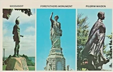 Massasoit, Forefathers Monument & Pilgrim Maiden - Famous Monuments in Plymouth