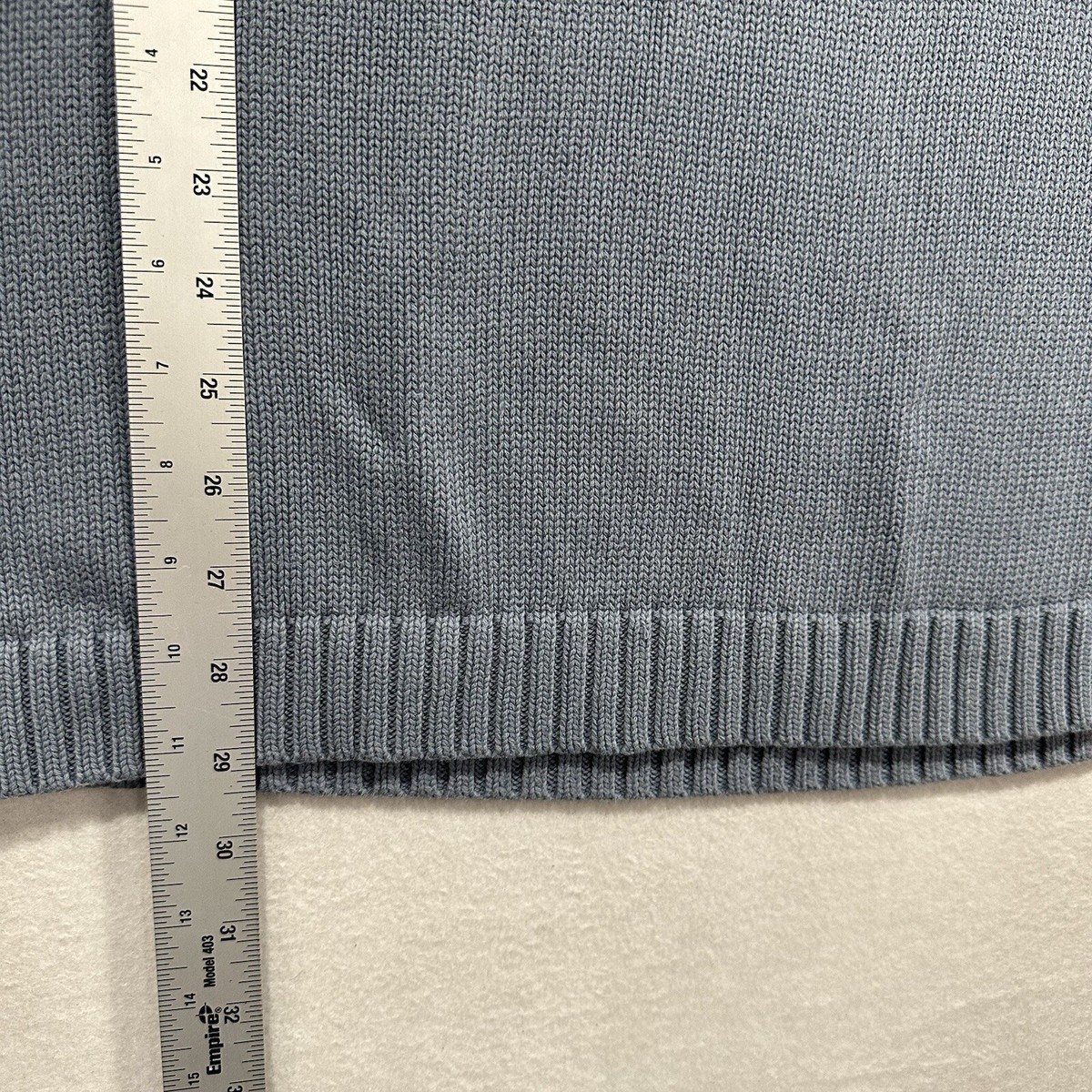 Vintage DKNY Jeans Sweater Blue Large Mens Ribbed Knit Spell