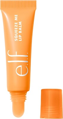 e.l.f. Squeeze Me Lippenbalsam feuchtigkeitsspendende transparente Tönung, Pfirsich, vegan & tierversuchsfrei, Fr 