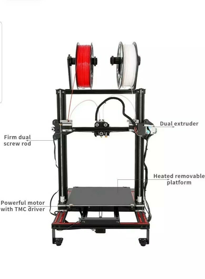 WEEDO Dual Extruder 3D Printer ME40Pro eBay