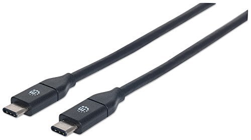 Usb-C To Usb-C Cable M/M 50Cm- 10Gbps (Usb 3.2 Gen2) 3A Black NUOVO