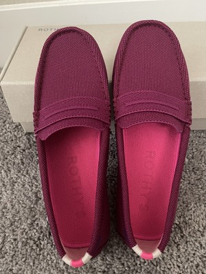 BRAND NEW ROTHY'S THE DRIVER RASPBERRY DRIVING SHOES LOAFERS BRAND NEW ROTHY'S THE DRIVER RASPBERRY DRIVING SHOES LOAFERS