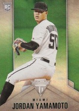 2020 CHRONICLES TITANIUM GREEN PARALLELS RC JORDAN YAMAMOTO MARLINS - B4635