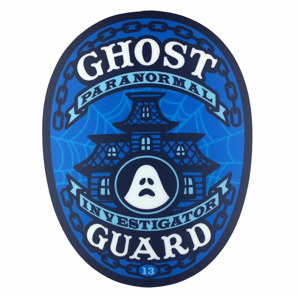 MONSTEROLOGIST Paranormal Investigator police badge ghost sticker