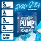 Stim Free Pre Workout Powder Pump 3G Creatine, Amino Acids, Vit B - 25 Servings