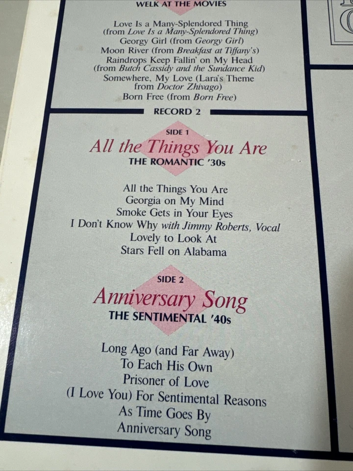 Lawrence Welk Hit Parade Of Songs 5 Vinyl Box Set EX Foto 4 de 4