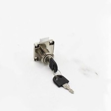 Tool Box File Cabinet Desk Drawer Cylinder Cam Lock with 2 Keys Silver Tone