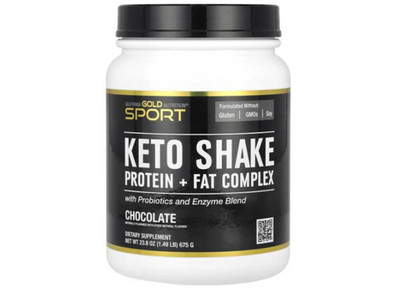 California Gold Nutrition, Sport, Keto Shake, Schokolade, 675 g