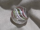 ANTIQUE GERMAN HANDMADE LATTICINO CORE MARBLE — photo 6