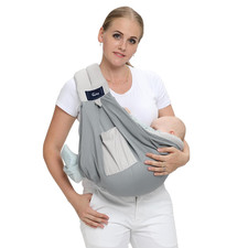 Mesh Baby Sling Carrier, Breathable Lightweight Baby Wraps Sling with Adjustable