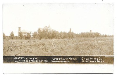 Institution For Feeble Minded Youth Beatrice Nebraska Asylum RPPC Photo Postcard