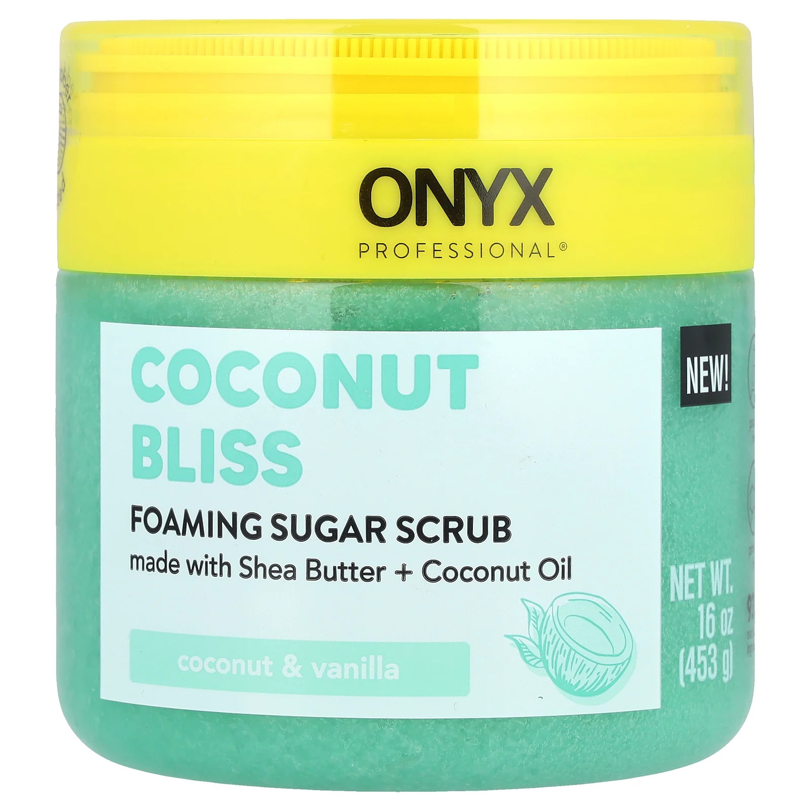 Кокосовое блаженство Пенящийся сахарный скраб Кокос и ваниль 16 унций 453 г 2590₽