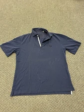 Lufthansa Men’s Van Laack First Class Short Sleeve Polo Shirt Blue Large