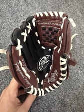 Rawlings PL90MB Players Series 9" Youth Baseball Glove - RHT - Brown/Black - Ge
