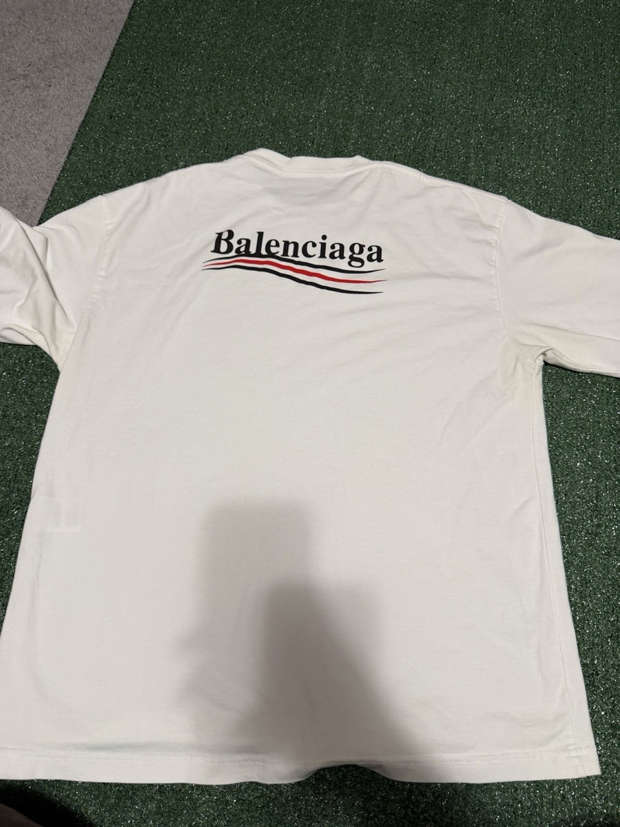 Authentic Balenciaga Political Campaign Logo T-Shirt Medium Ships