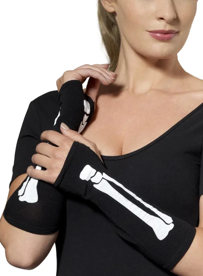 Gants de conception osseuse - Gants sans doigts, mais avec os ... - Photo 1/1