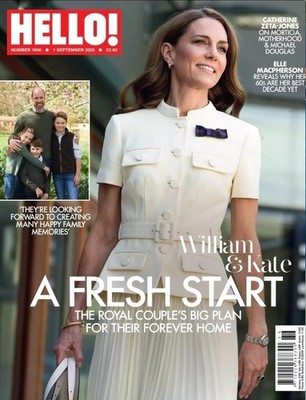 Hello #1906  Princess Kate  Catherine Zeta Jones Elle Macpherson    UNREAD VGC