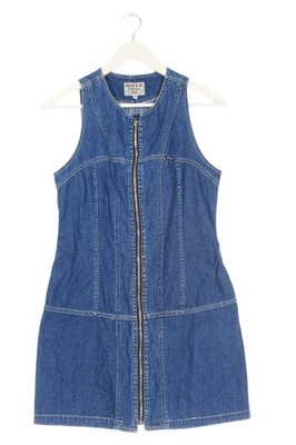RIFLE Jeanskleid Damen Kleid Gr. DE 38 blau Casual-Look