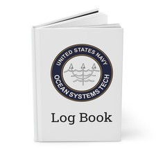 US Navy Ocean Systems Technician Rating Log Book OT Emblem Journal