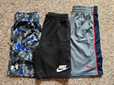 Lot of 3 Nike Under Armour Puma Athletic Shorts Little Boys size 7